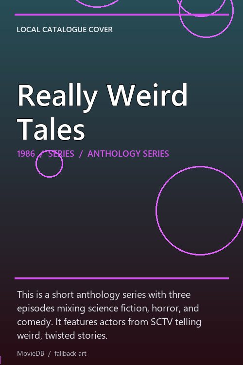 Really Weird Tales poster