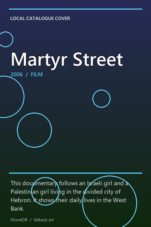 Martyr Street poster