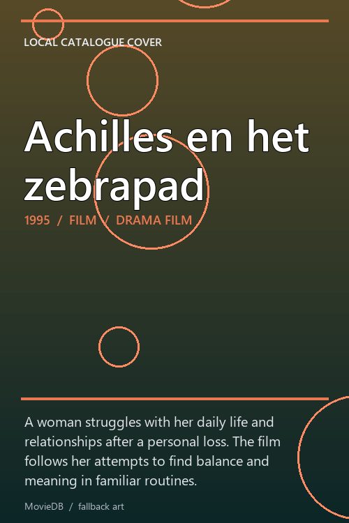 Achilles en het zebrapad poster