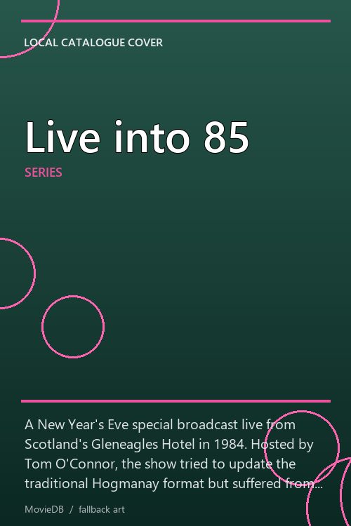 Live into 85 poster