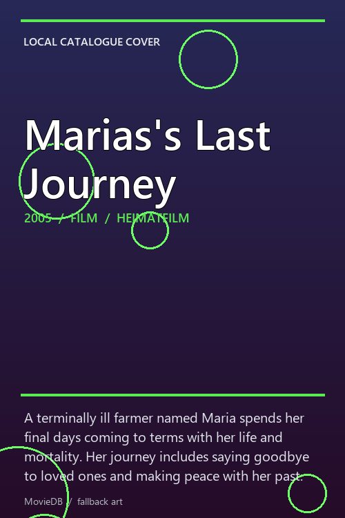 Marias's Last Journey poster