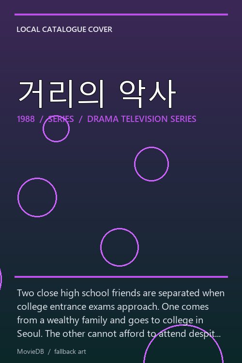 거리의 악사 poster
