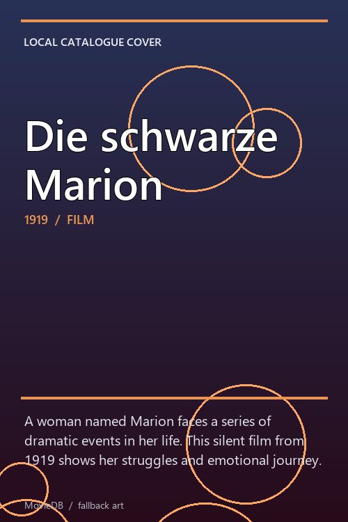 Die schwarze Marion poster