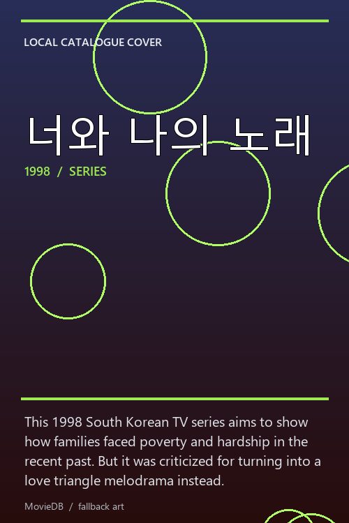 너와 나의 노래 poster