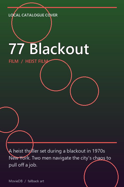 77 Blackout poster