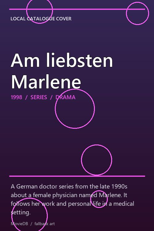 Am liebsten Marlene poster