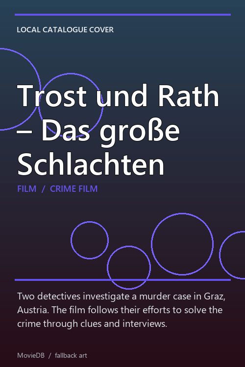 Trost und Rath – Das große Schlachten poster