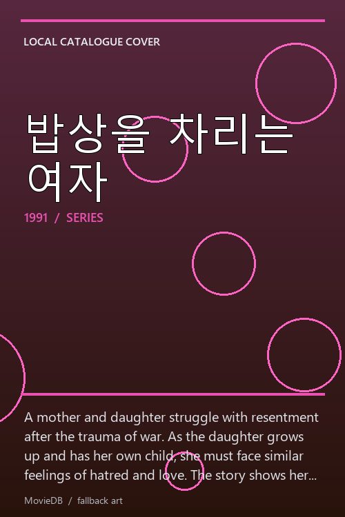 밥상을 차리는 여자 poster