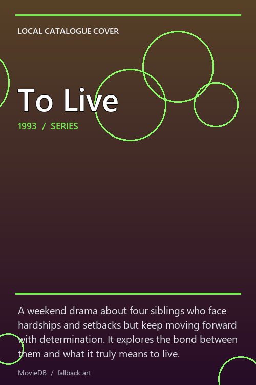 To Live poster