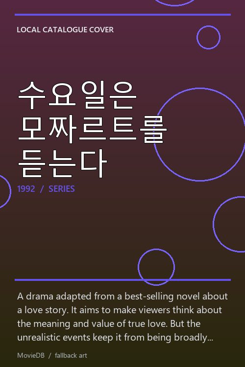 수요일은 모짜르트를 듣는다 poster