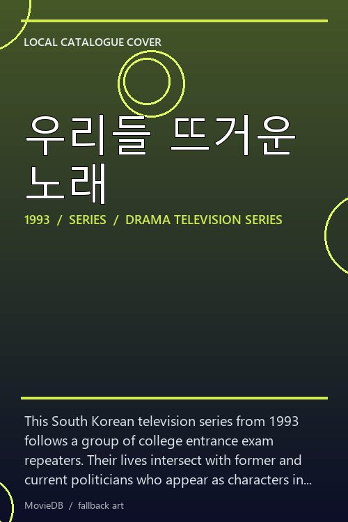 우리들 뜨거운 노래 poster