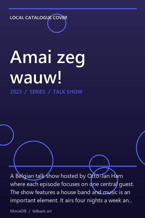 Amai zeg wauw! poster