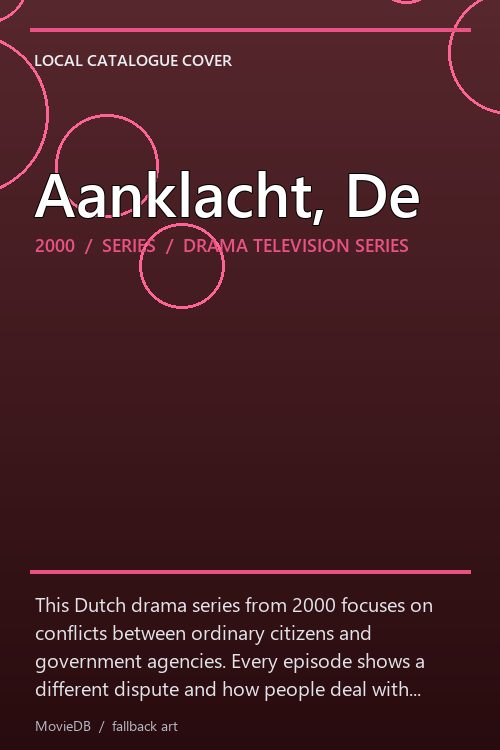 Aanklacht, De poster