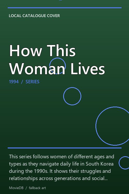 How This Woman Lives poster