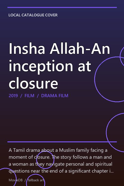 Insha Allah-An inception at closure poster