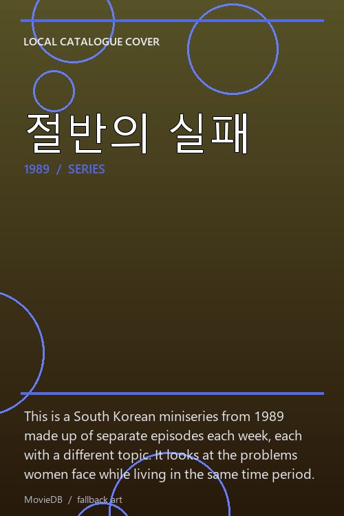 절반의 실패 poster