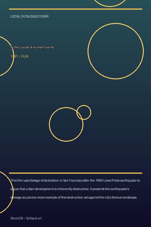 In the Course of Human Events poster