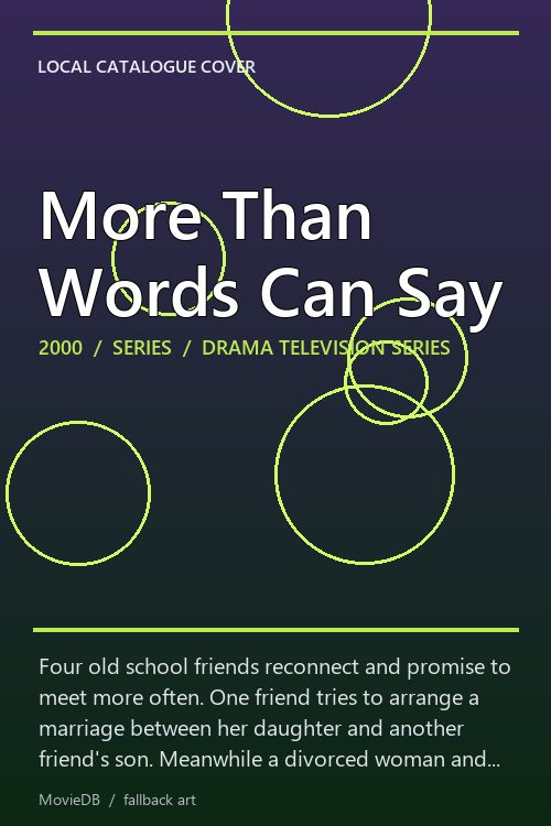 More Than Words Can Say poster
