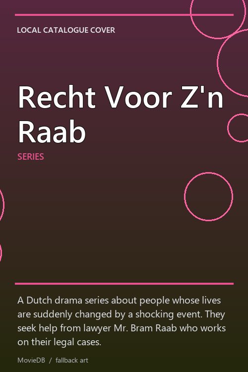 Recht Voor Z'n Raab poster
