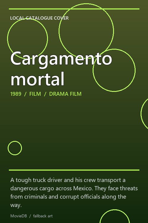 Cargamento mortal poster