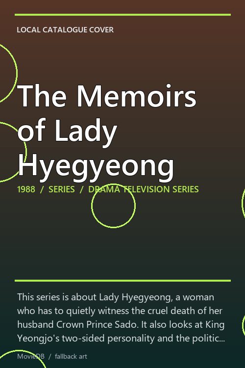 The Memoirs of Lady Hyegyeong poster