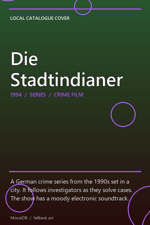 Die Stadtindianer poster