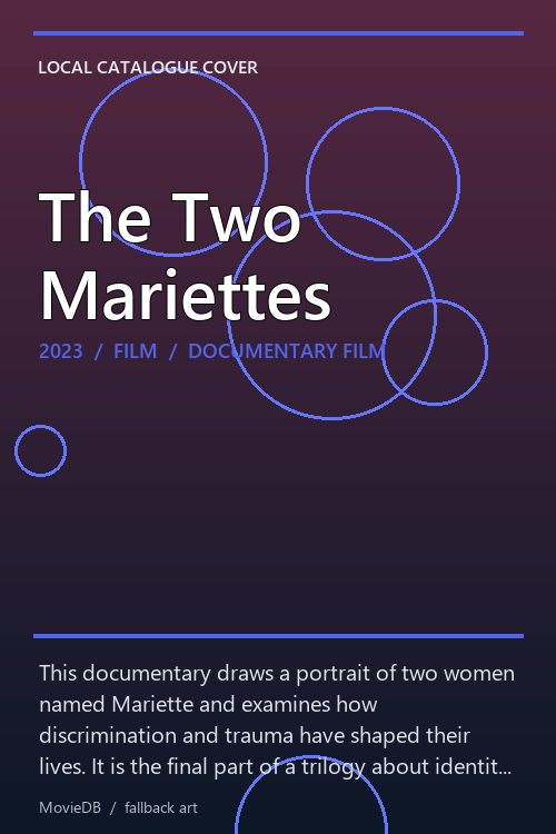The Two Mariettes poster