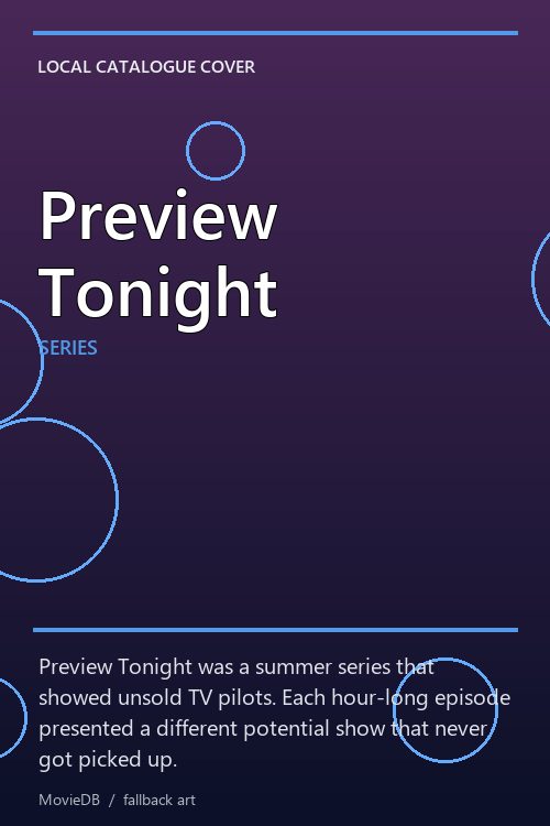 Preview Tonight poster
