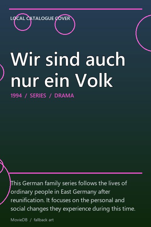Wir sind auch nur ein Volk poster