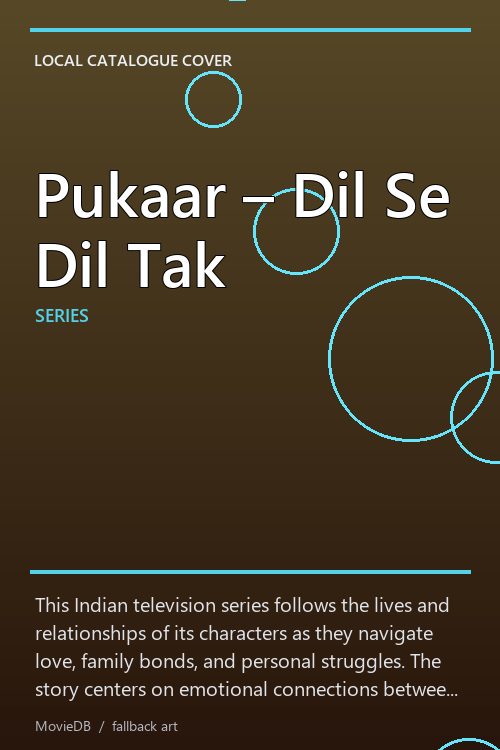 Pukaar – Dil Se Dil Tak poster