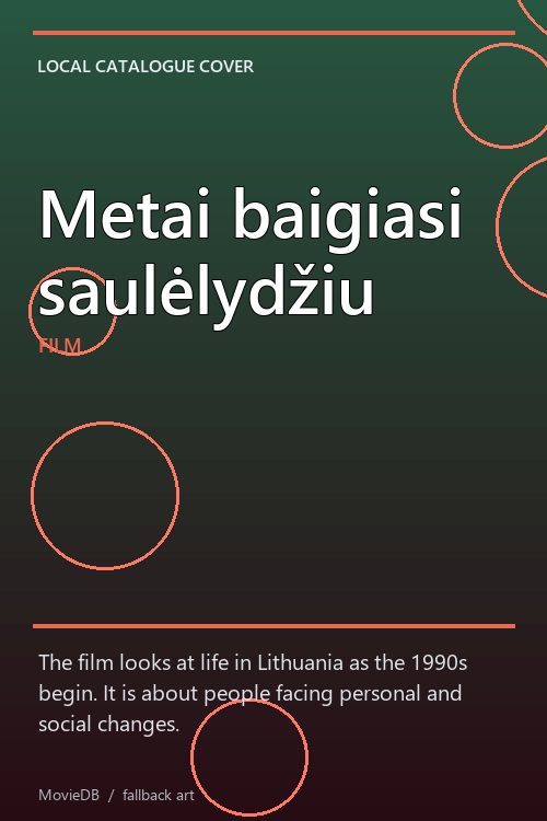 Metai baigiasi saulėlydžiu poster