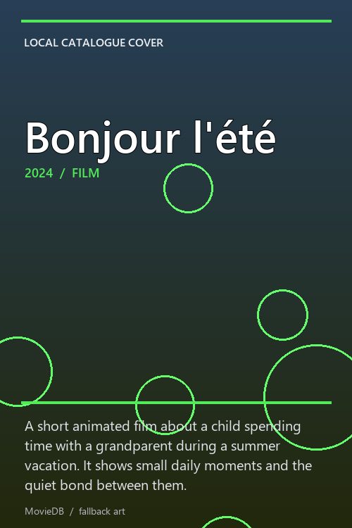 Bonjour l'été poster