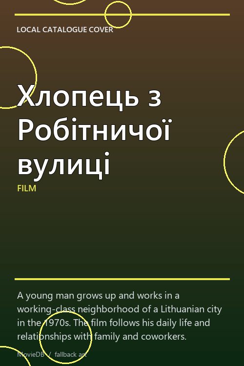 Хлопець з Робітничої вулиці poster