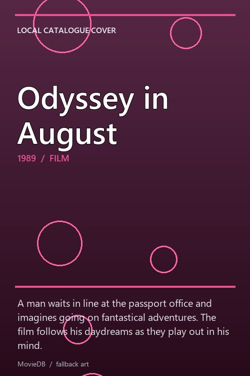 Odyssey in August poster