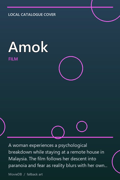 Amok poster