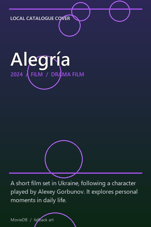 Alegría poster