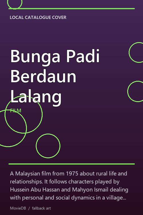 Bunga Padi Berdaun Lalang poster