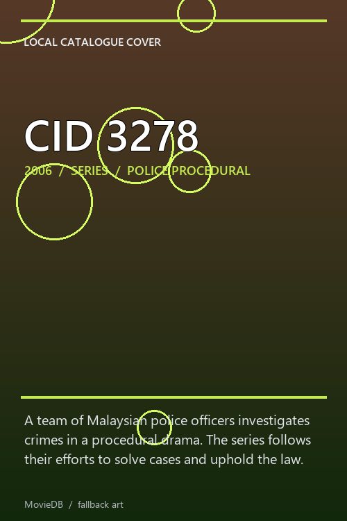 CID 3278 poster