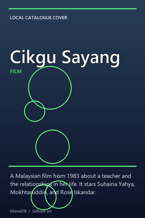 Cikgu Sayang poster