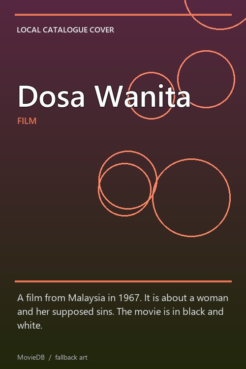 Dosa Wanita poster