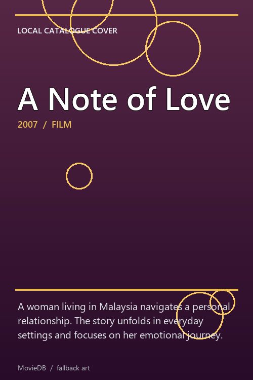 A Note of Love poster