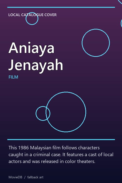 Aniaya Jenayah poster