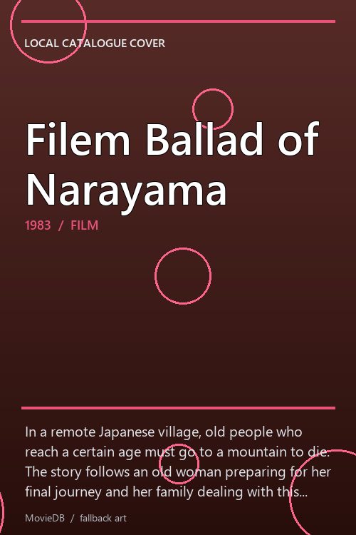 Filem Ballad of Narayama poster