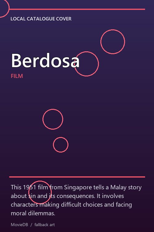 Berdosa poster