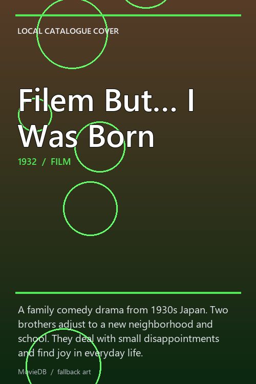 Filem But… I Was Born poster