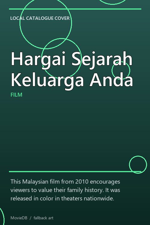 Hargai Sejarah Keluarga Anda poster