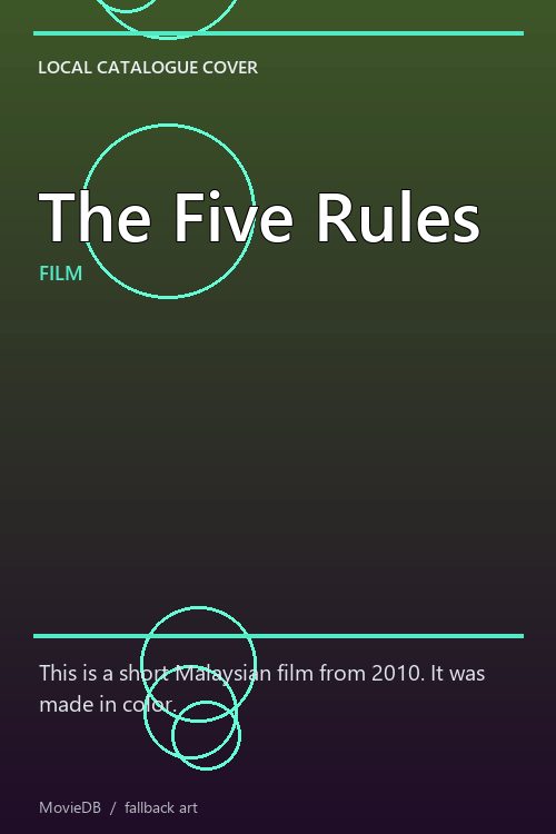 The Five Rules poster