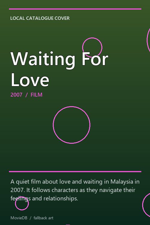 Waiting For Love poster