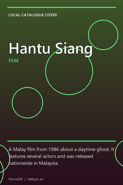Hantu Siang poster