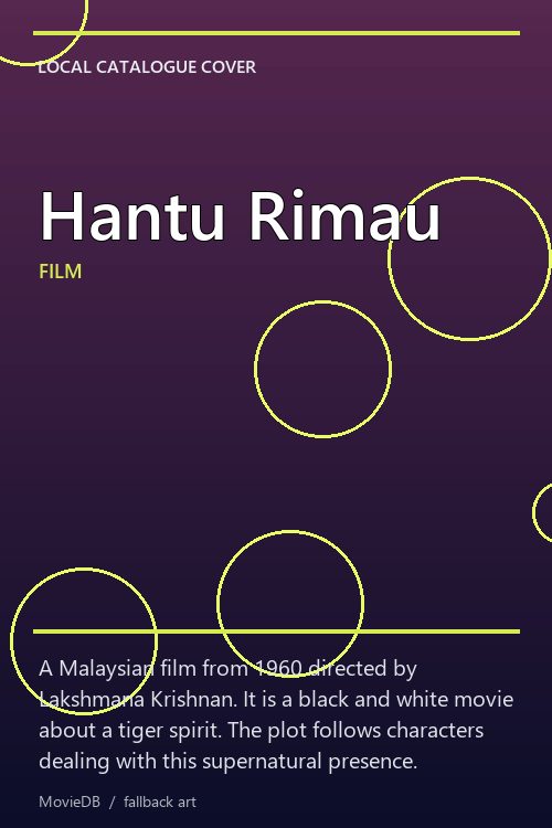 Hantu Rimau poster